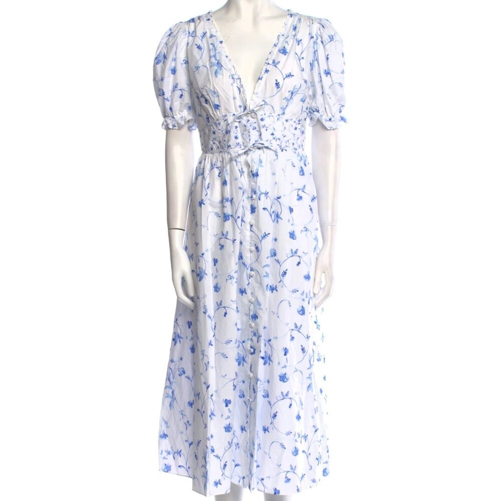 Floral Print Long Dress - Hill House Home